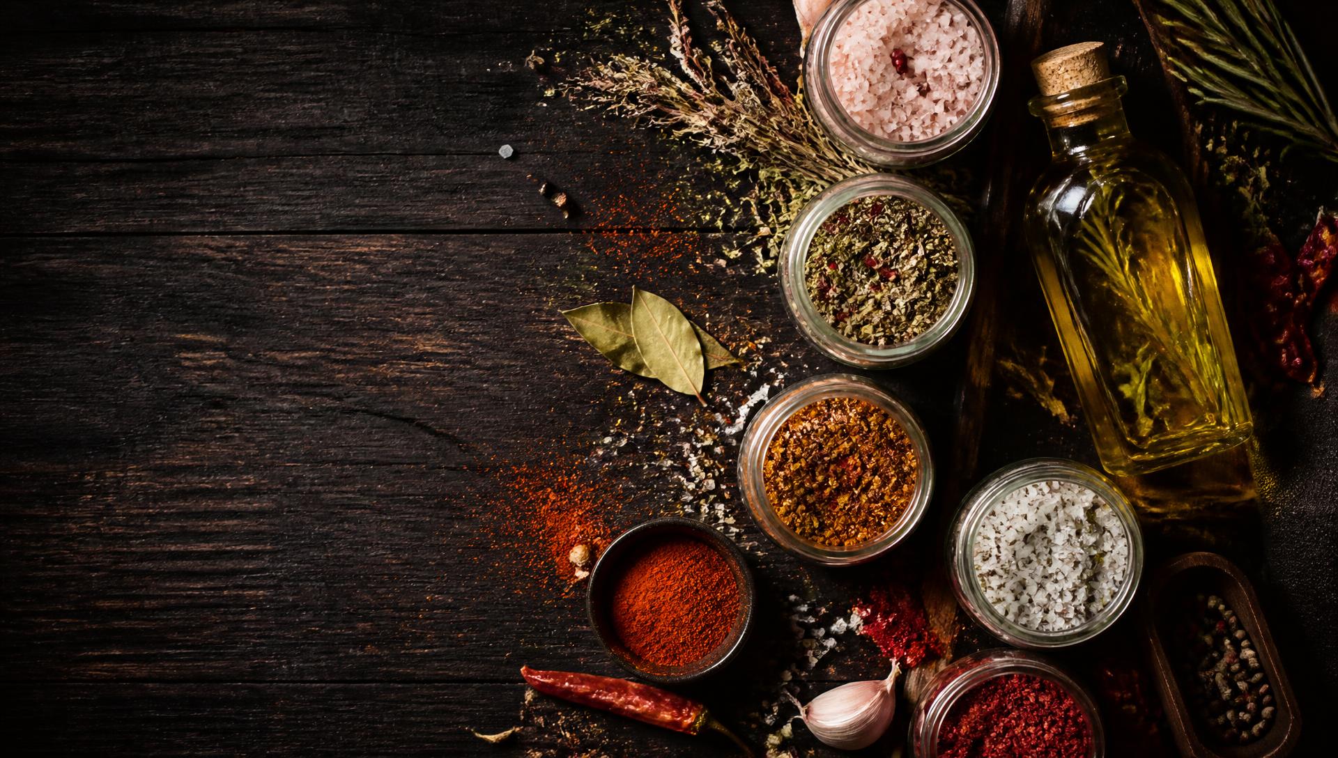 Sales saborizadas, especias y aceites infusionados artesanales